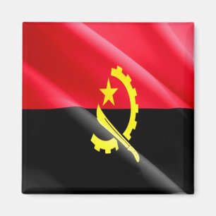 Aimant AO - Angola - Drapeau