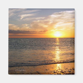 Aimant Août de l'aimant du coucher de soleil