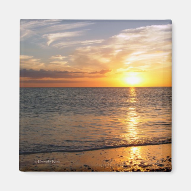 Aimant Août de l'aimant du coucher de soleil (Devant)