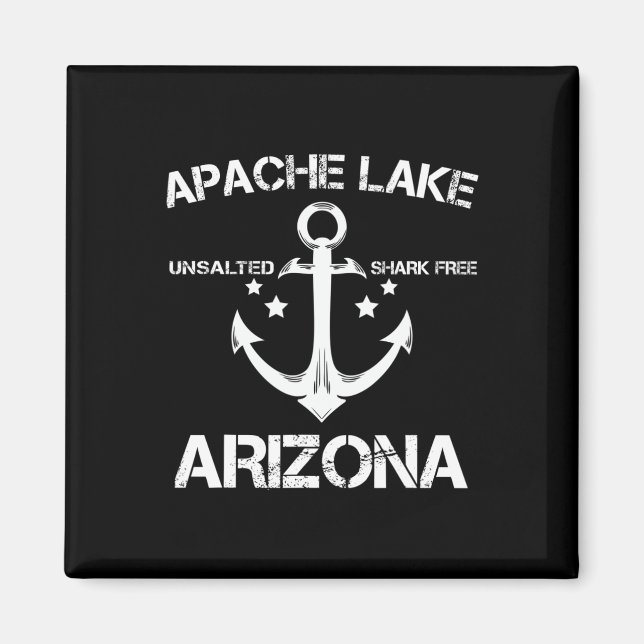 Aimant Apache Lake Arizona Drôle de pêche Camping été G (Devant)