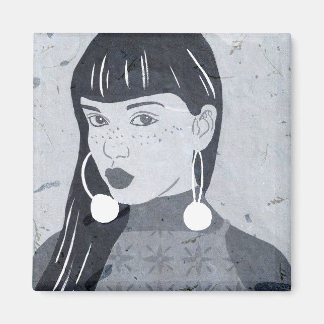 Aimant Aperçu du portrait nocturne (Devant)