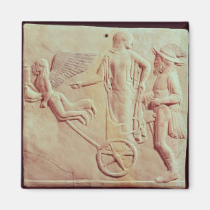 Aimant Aphrodite et Hermes montant sur un char