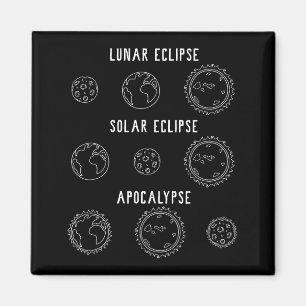 Aimant Apocalypse de l'éclipse solaire lunaire Astronomie