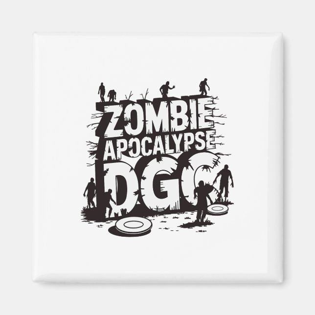 Aimant Apocalypse Zombie Dgc Disc Golf Drôle Amateur de Z (Devant)