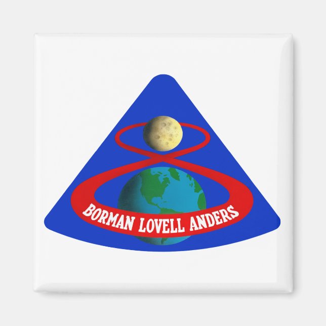 Aimant Apollo 8 : Les Premiers Hommes Sur La Lune ! (Devant)