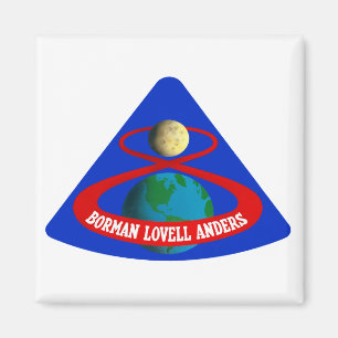 Aimant Apollo 8 :  Premiers hommes à la lune !