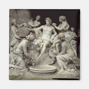 Aimant Apollo a tendu par les nymphes, destinées à la