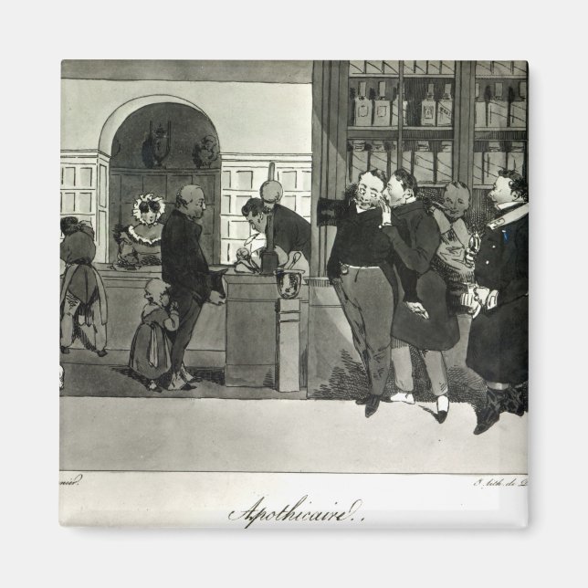 Aimant Apothecaire, gravé par Delpech (Devant)