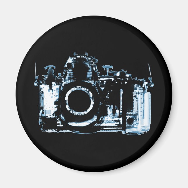 AIMANT APPAREIL PHOTO DE LA VISION X-RAY - BLEU (Devant)