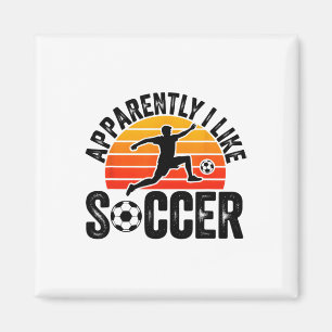 Aimant Apparemment j'aime la saison de football drôle jou