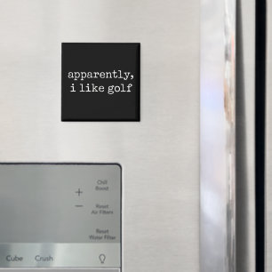 Aimant Apparemment, j'aime le golfeur de golf amateur de