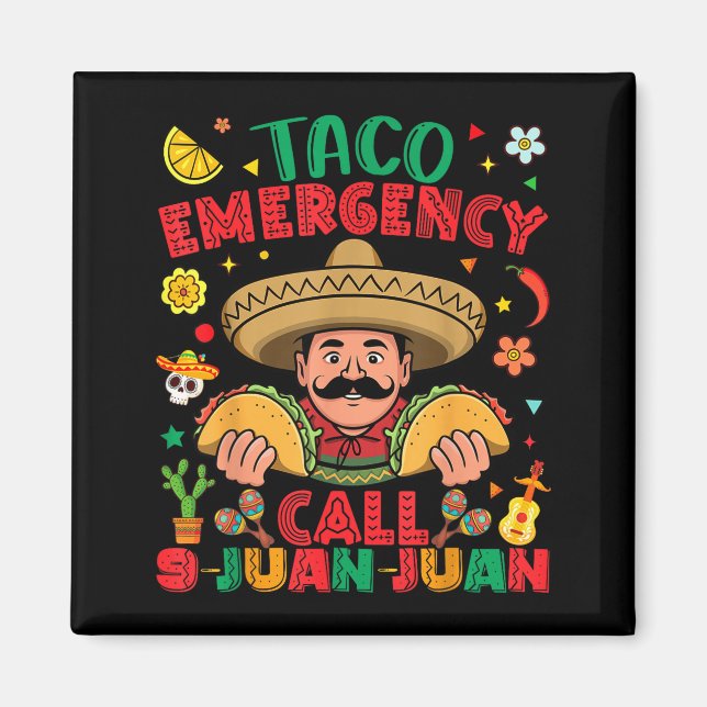 Aimant Appel d'urgence Taco 9 juan juan cinco de mayo (Devant)