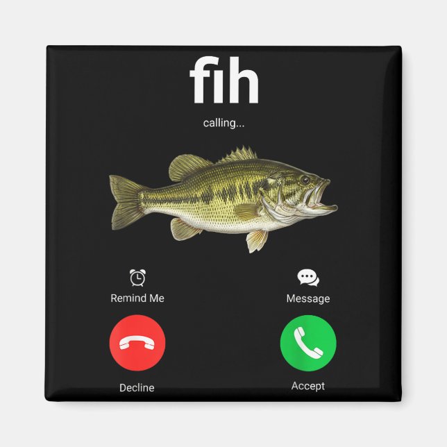 Aimant Appel Fih Déclin Accepter Appel Téléphonique Drôle (Devant)