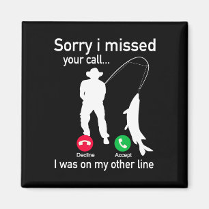 Aimant Appel téléphonique de pêche avec ligne de pêche -