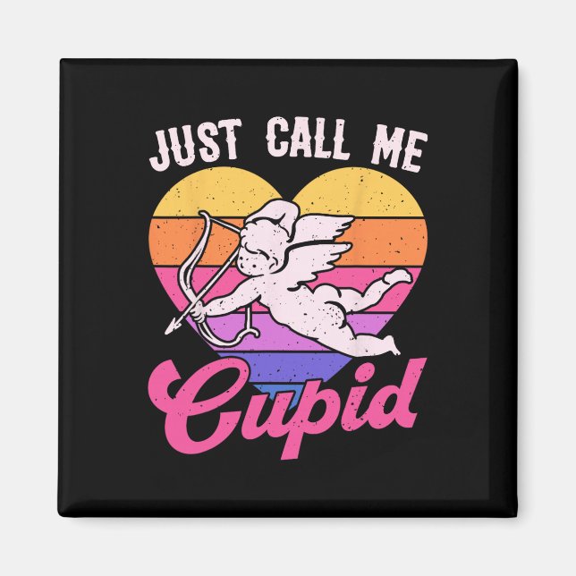 Aimant Appelez-Moi Simplement Cupidon Saint-Valentin Flèc (Devant)