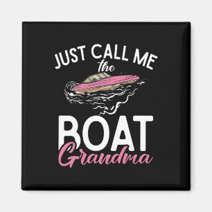 Aimant Appelez-moi simplement Grand-mère bateau Grand-mèr