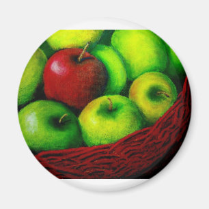 Aimant Apple rouge