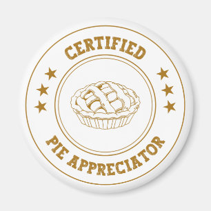 Aimant Appréciateur de tarte certifié CPA - Drôle