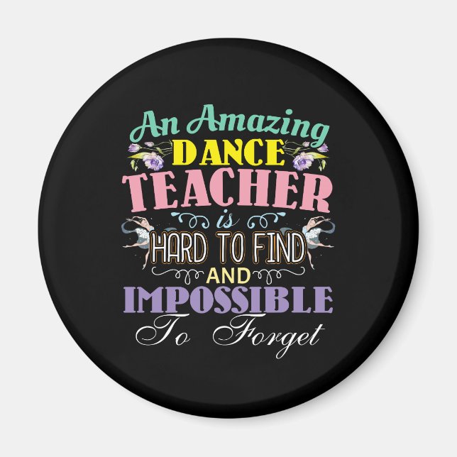 Aimant Appréciation de l'enseignant de ballet - Citation  (Devant)