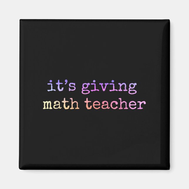 Aimant Appréciation de l'enseignant en mathématiques Géom (Devant)