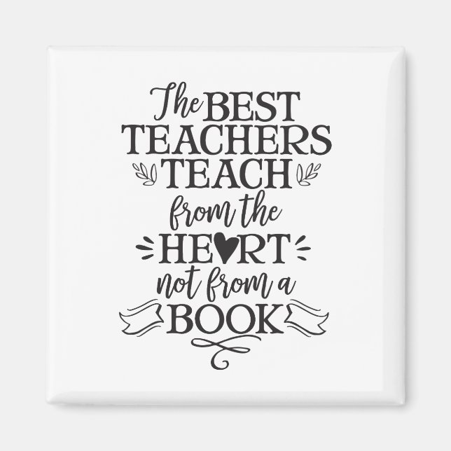 Aimant Appréciation de l'enseignant Idée cadeau Enseigner (Devant)