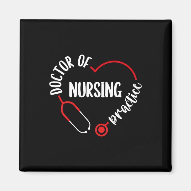 Aimant Appréciation Dnp Stethoscope Dnp Nurse Essenti (Devant)