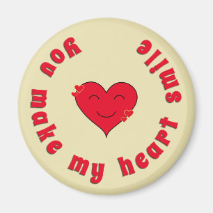 Aimant Appréciation du sourire de coeur