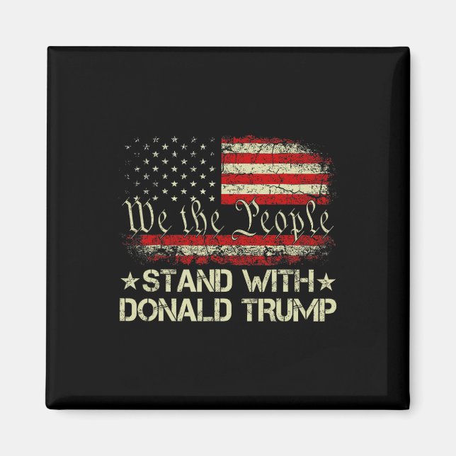 Aimant Appuyer Donald Trump Pro Trump American (Devant)