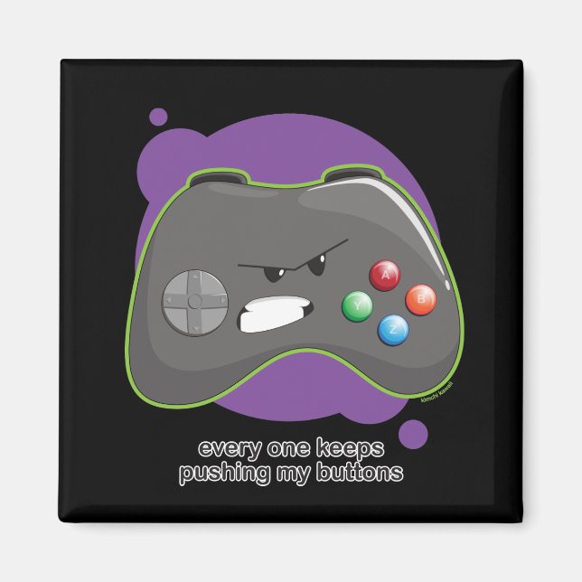 Aimant Appuyer sur mes boutons (Devant)