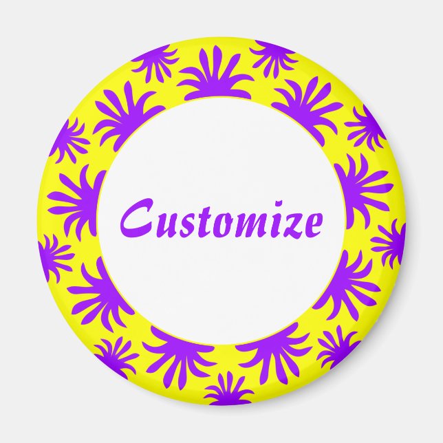 Aimant Après-midi du Modèle des Triffids - Jaune (Devant)