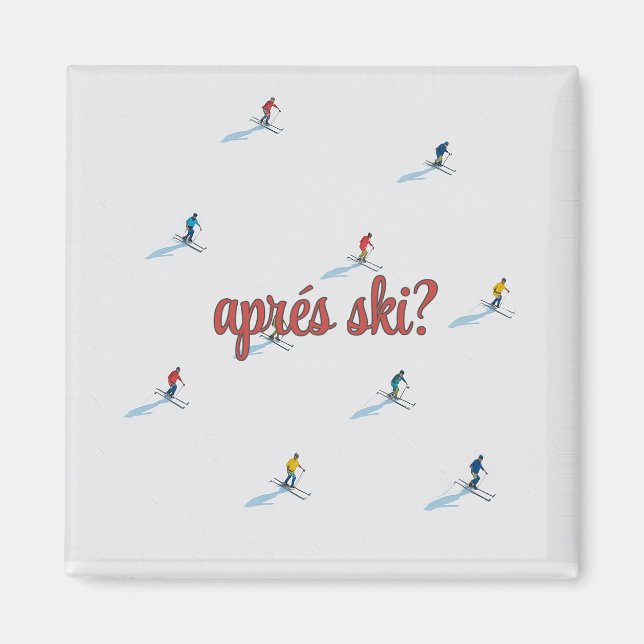 Aimant après-ski carré  (Devant)