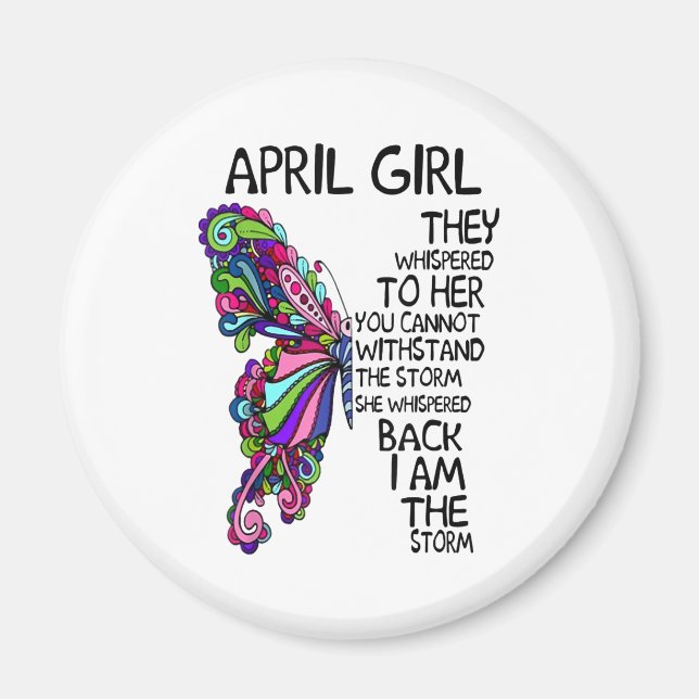 Aimant April Girl She Whispered (Devant)