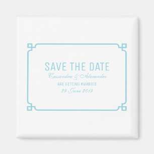 Aimant Aqua Paradise Deco Chic Enregistrer la date