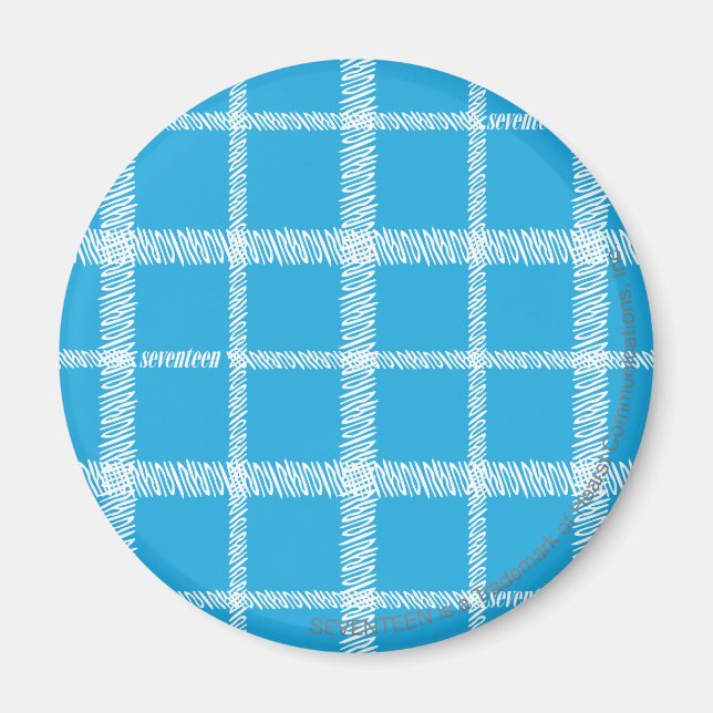 Aimant Aqua Plaid (Devant)