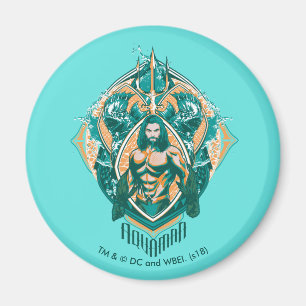 Aimant Aquaman Aquaman et tranchoirs graphiques