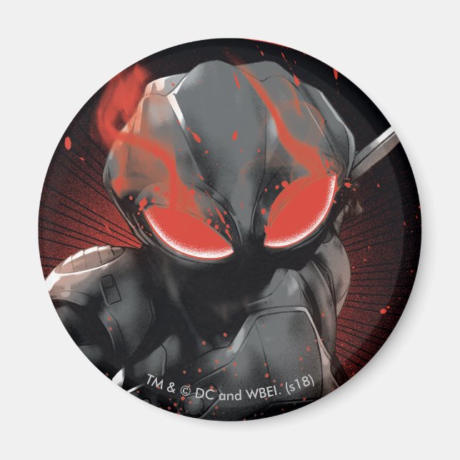 Aimant Aquaman | Black Manta Red Swipe Graphic (Devant)