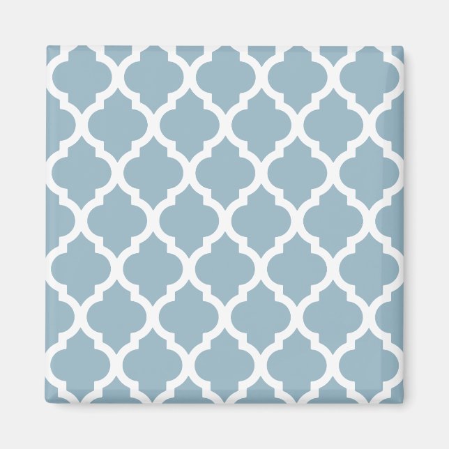 Aimant Aquamarine Moroccan Tile Trellis (Devant)