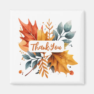 Aimant Aquarelle Automne Couleurs Feuilles