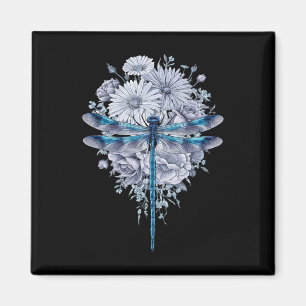 Aimant Aquarelle de libellules bleues L'art Insecte la Te