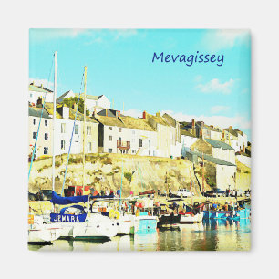 Aimant Aquarelle de Mevagissey les Cornouailles