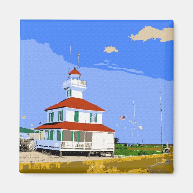 Aimant Aquarelle du phare West End (Devant)
