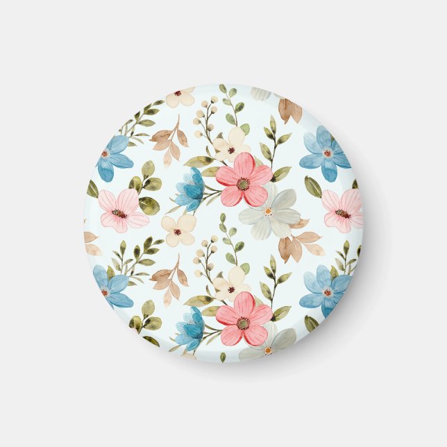 Aimant Aquarelle Fleur sauvage motif floral-67676 (Devant)
