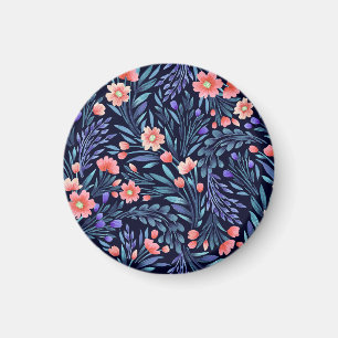 Aimant Aquarelle florale, motif transparent, conception d