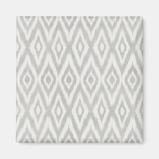 Aimant Aquarelle gris Aztec Pastel Ikat Soft Géométrique (Devant)
