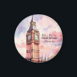 Aimant Aquarelle Icone Landmark City Londres Big Ben<br><div class="desc">La beauté et le charme de l'emblématique monument de Londres,  Big Ben,  avec notre design Watercolor Iconic Landmark Big Ben. Ce design époustouflant présente une aquarelle vibrante représentant Big Ben,  capturant la grandeur de ce chef-d'oeuvre architectural.</div>