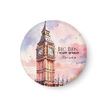 Aquarelle Icone Landmark City Londres Big Ben