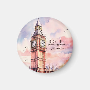 Aimant Aquarelle Icone Landmark City Londres Big Ben
