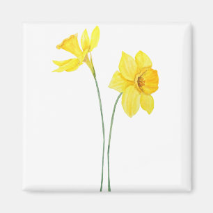 Aimant aquarelle jaune