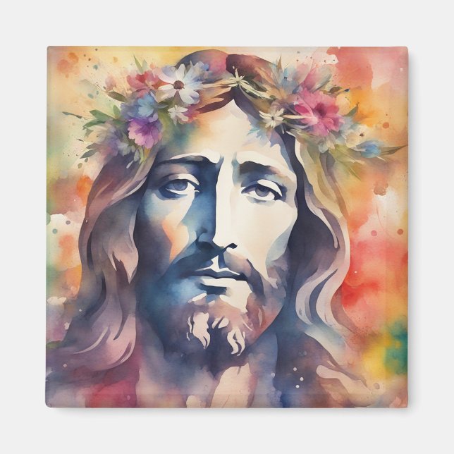 Aimant Aquarelle Jésus (Devant)