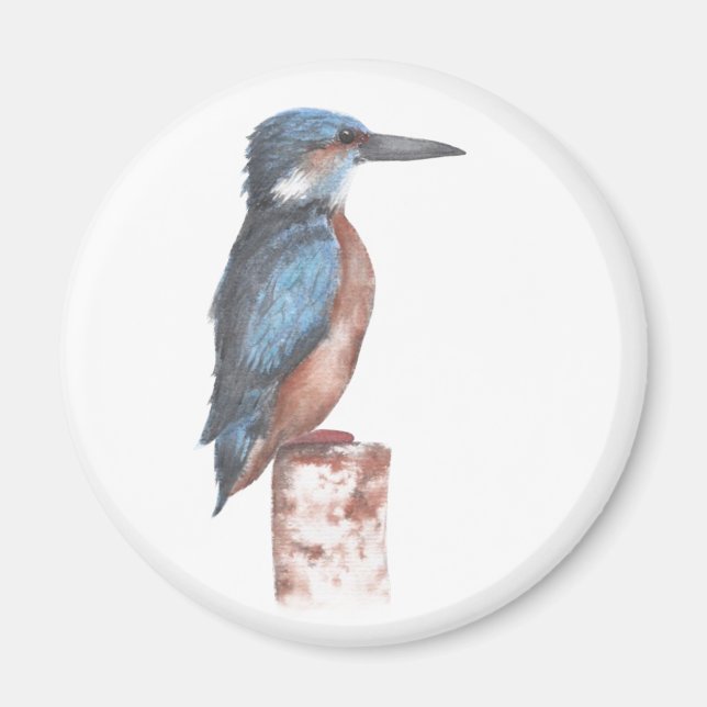 Aimant Aquarelle Kingfisher (Devant)